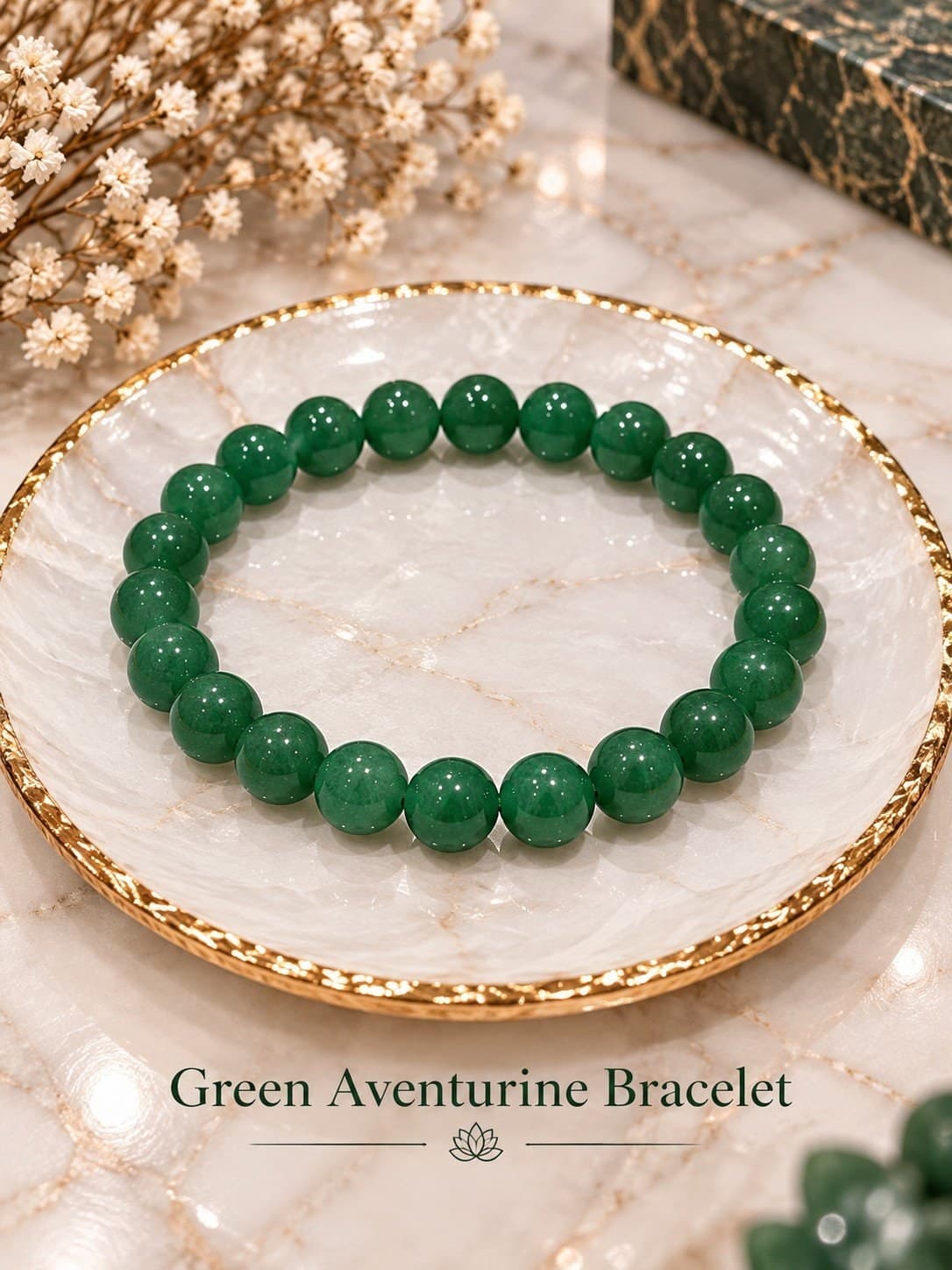 Green Aventurine Bracelet — 8mm