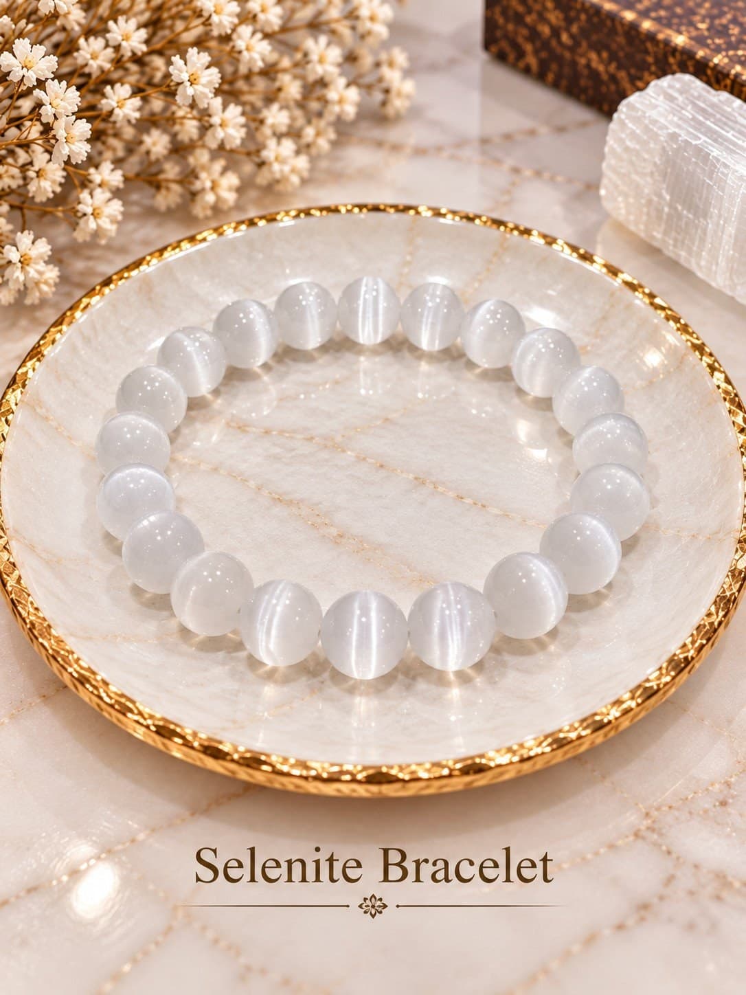 Selenite Crystal Bracelet